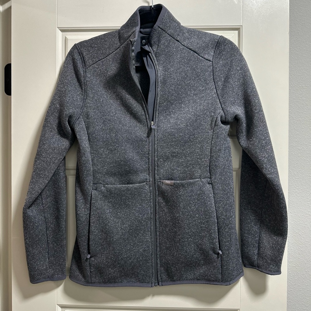 Figs Charcoal Knit Jacket